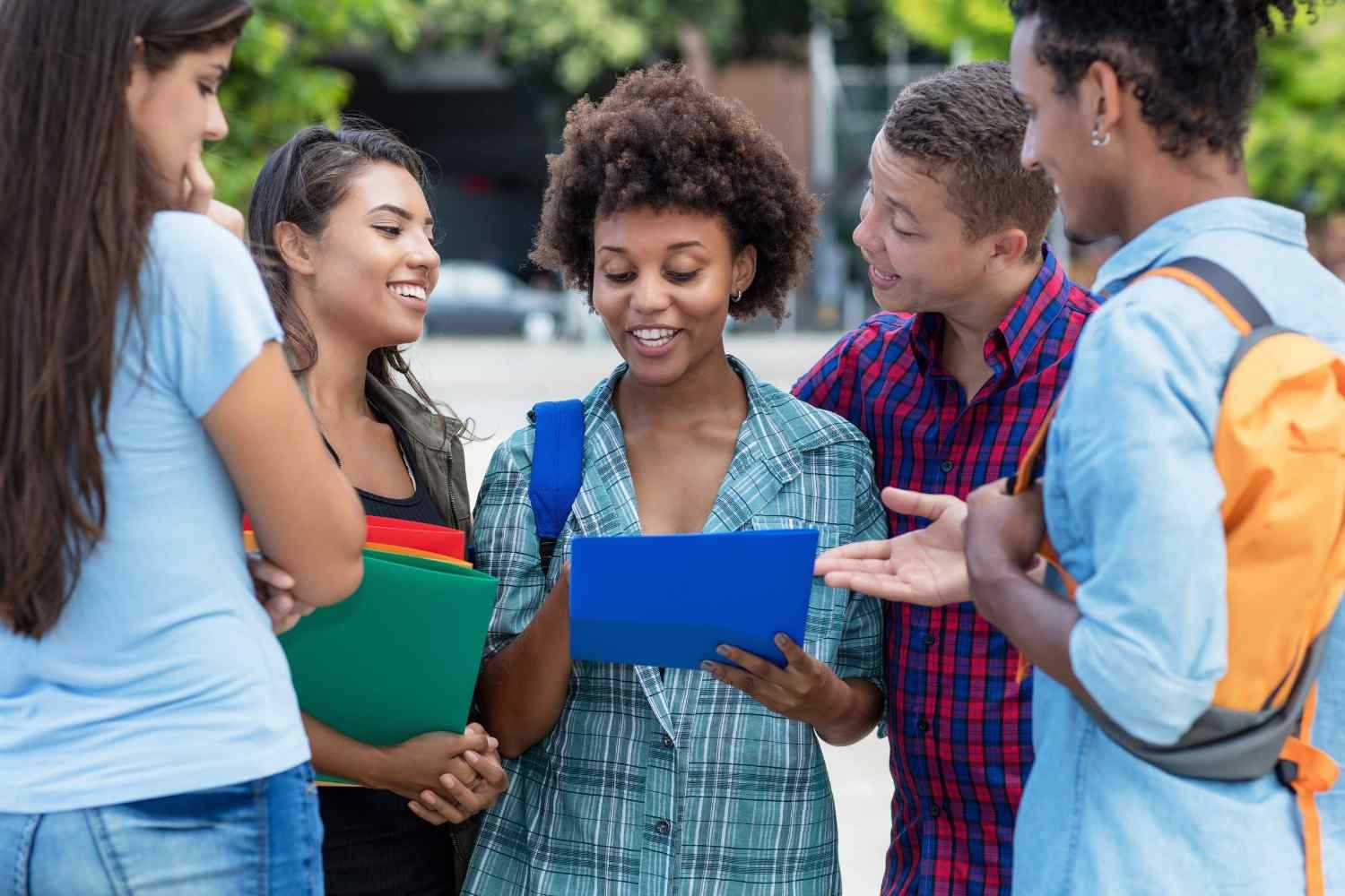 A Group Of Students