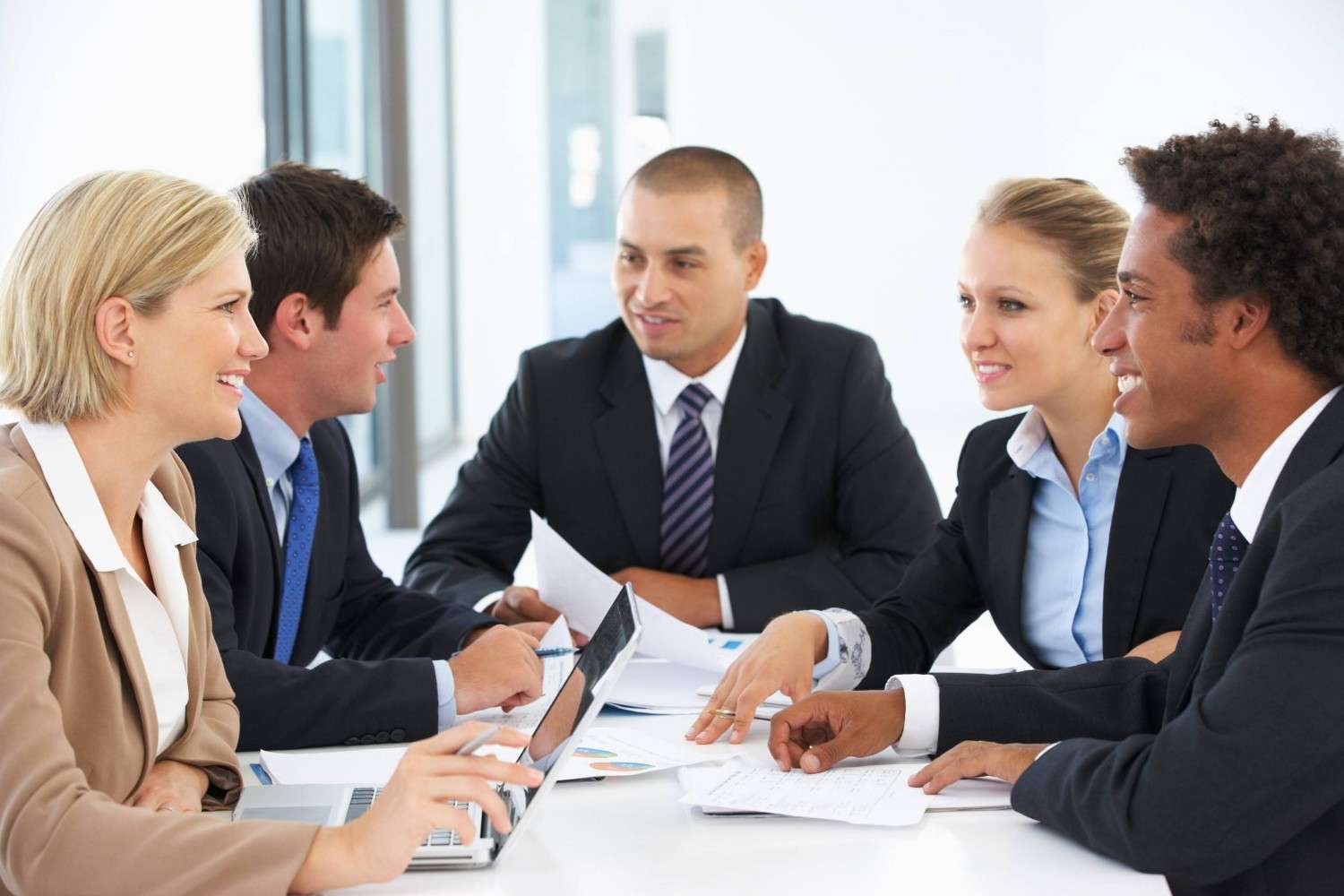 Business Professionals In A Meeting