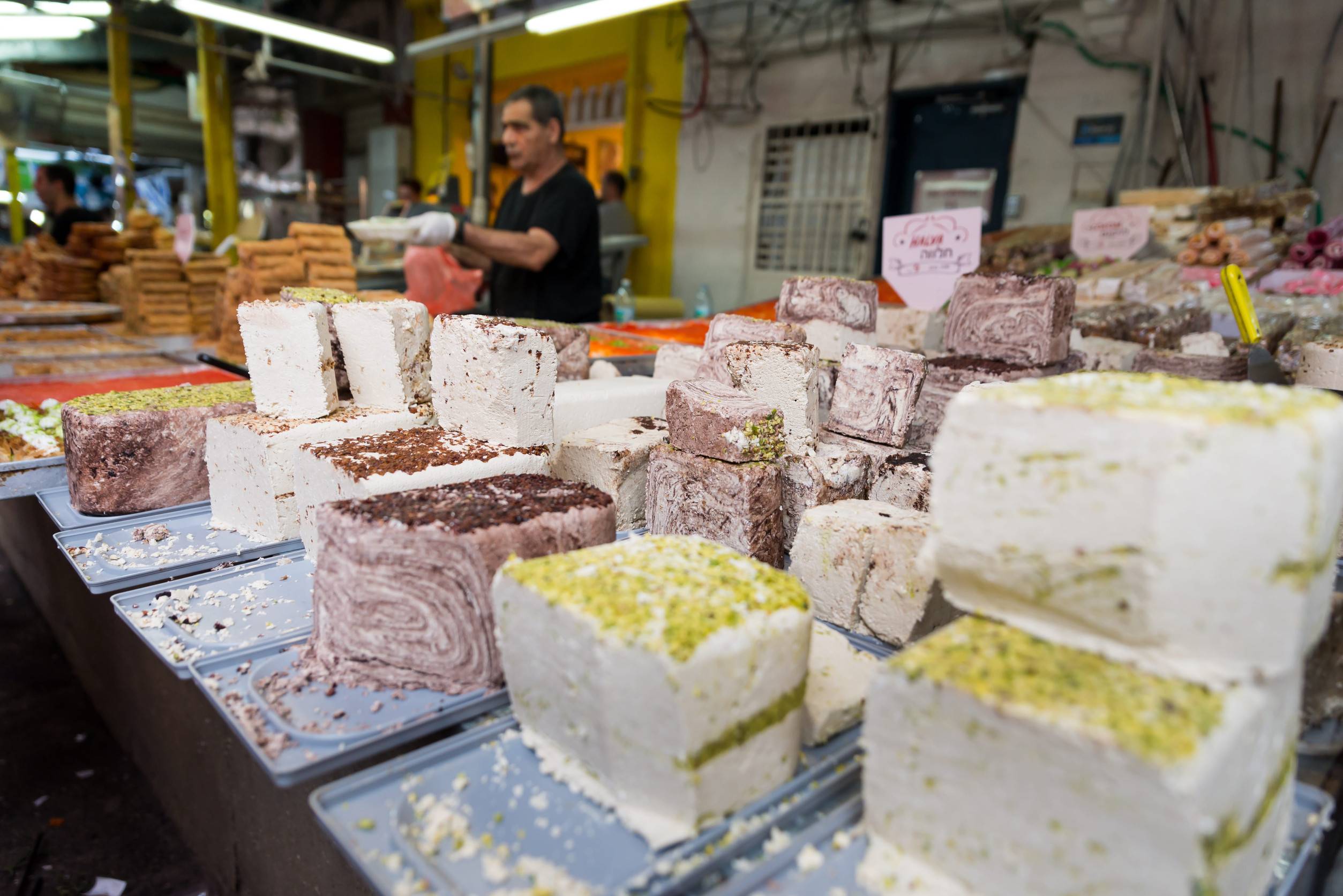 Food Stall At Carmel Market In Tel Aviv