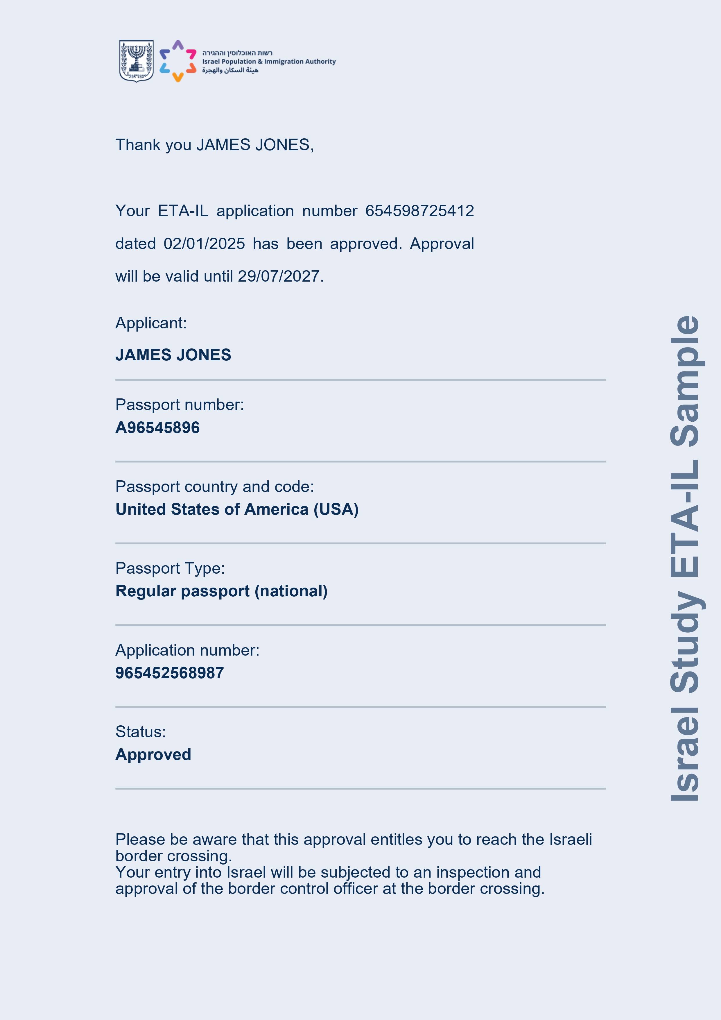 Israel Study ETA-IL
