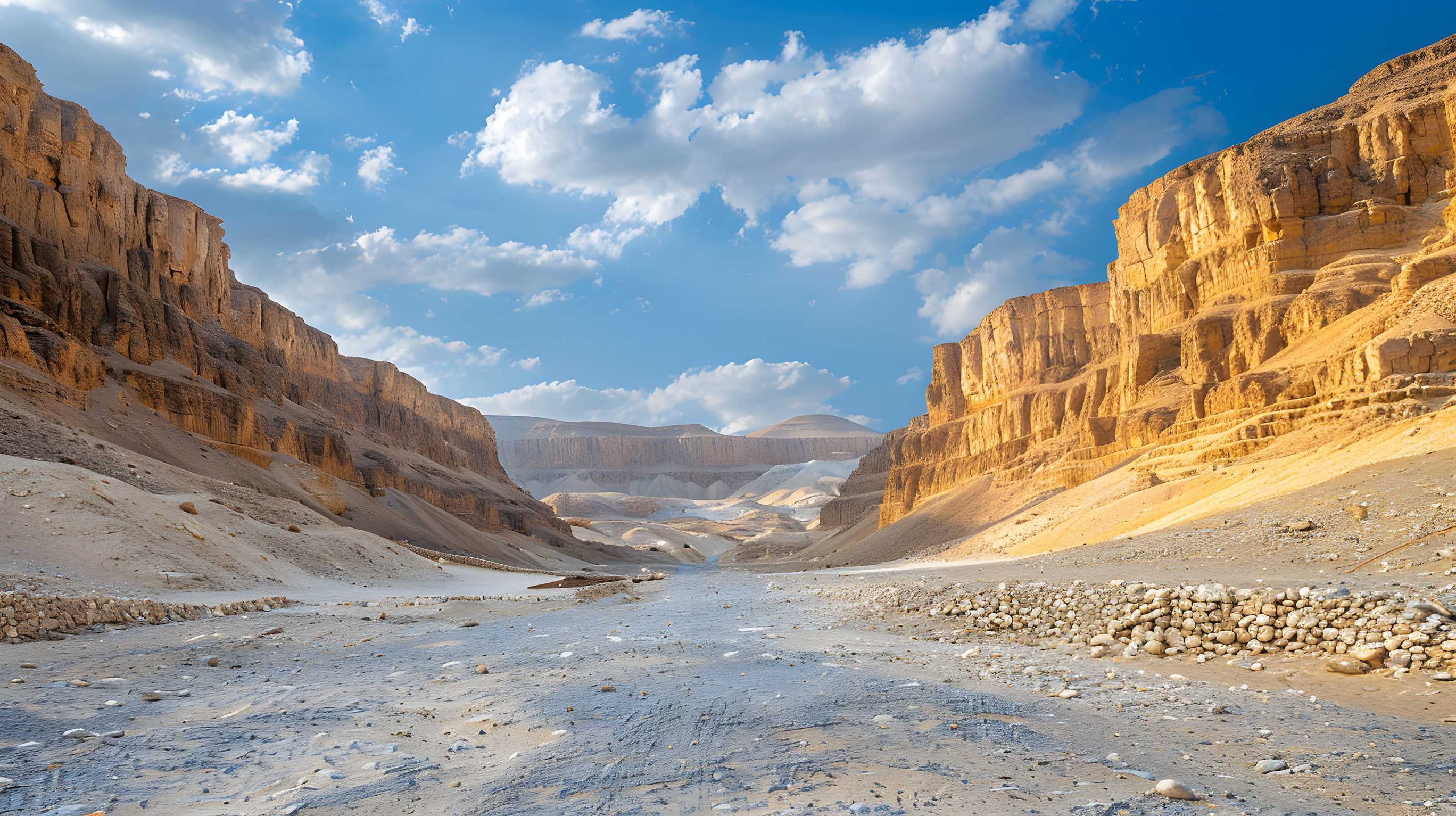 Panoramic View Of The Canyon Of The Dead Sea In Israel