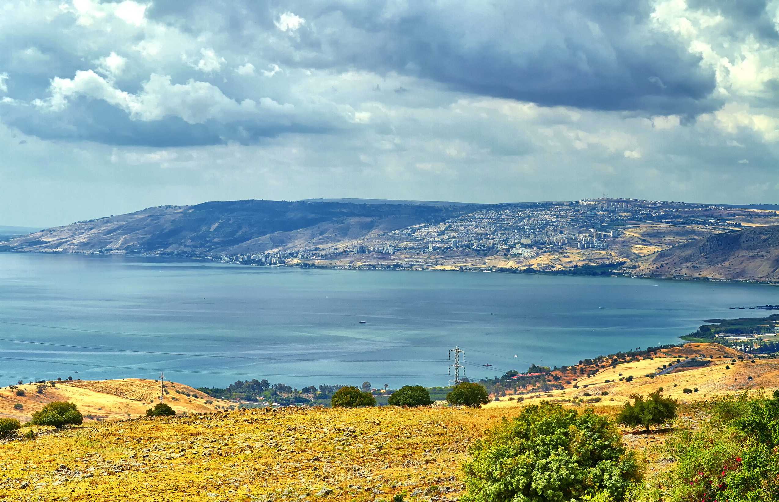 Sea View Of The Galilee Kinneret LakeFrom The Mountain Israel