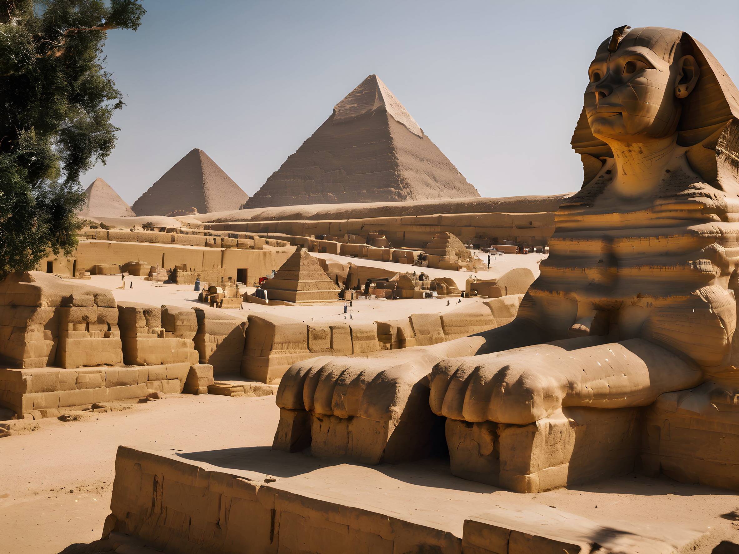 Sphinx And The Sphinx Of Giza In Cairo Egypt