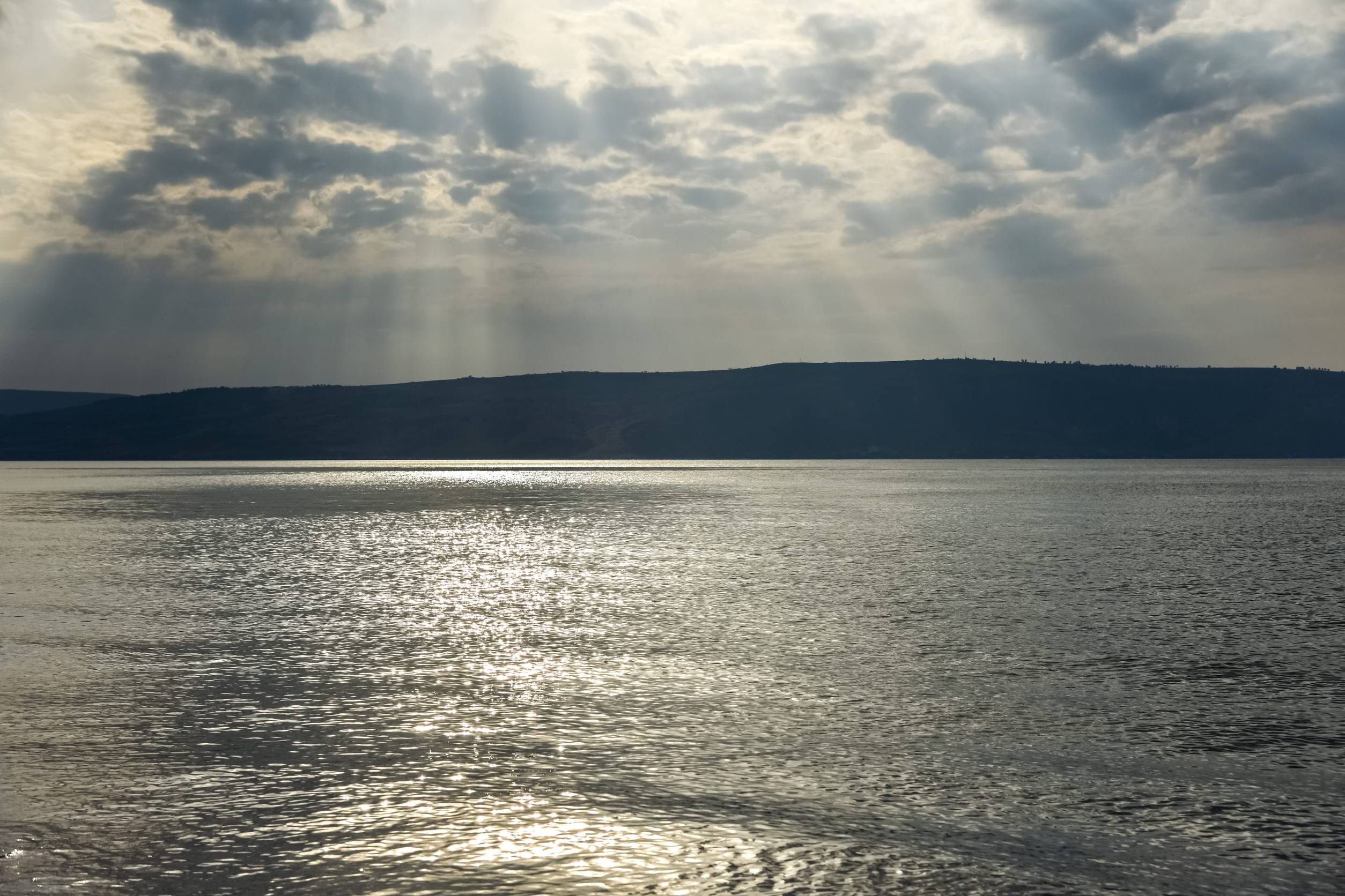 Sunset over the Sea of Galilee